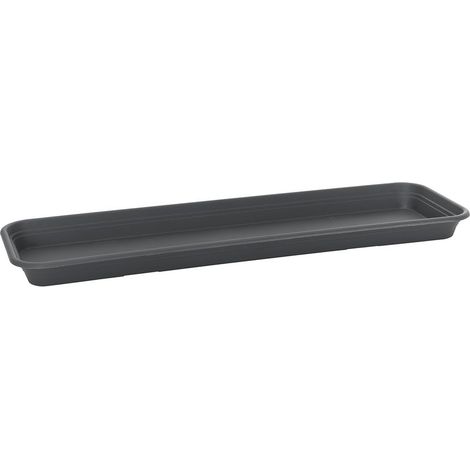 Florus Soucoupe Universelle Rectangulaire M40 - Gris - L 37 x B 17.5 x H 0 cm - extérieur - 100% recyclé