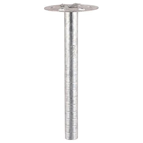 TIMco Metal Insulation Fixings Zinc M8 x 60 Qty 100