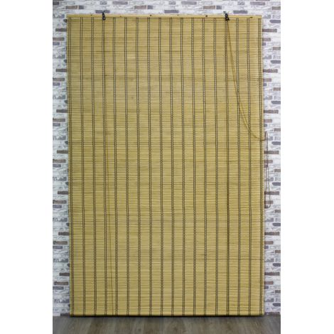 Store en osier rotin abat-jour 120x250 cm pour fenetre de balcon