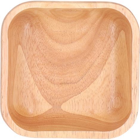 Saladier en Bois d'Hévéa Artisanal, Style Moderne et Épuré pour Réceptions et Dîners en Famille - 12,5cm (1/5)