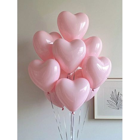 20 ballons en latex en forme de cœur rose de 10 pouces, pour anniversaire, Saint-Valentin, déclaration d'amour, fiançailles, décoration de salle de mariage, photos extérieures, Noël (1/4)