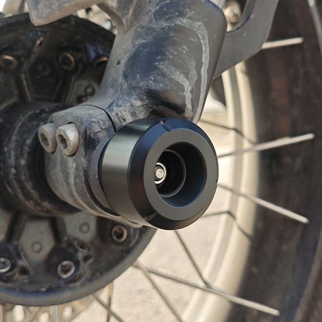 Suitable for Zongshen 368G/ADV modified motorcycle front wheel ball, front wheel anti-fall ball, anti-fall rubber, wheel axle protection accessories (1/4)
