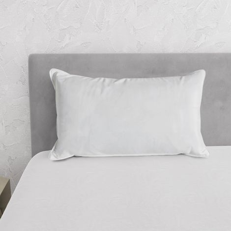 Cuscino cervicale Plume100,Made in Italy, Guanciale letto, Cuscino cervicale per Dormire, 50x80cm, ergonomico (1/4)