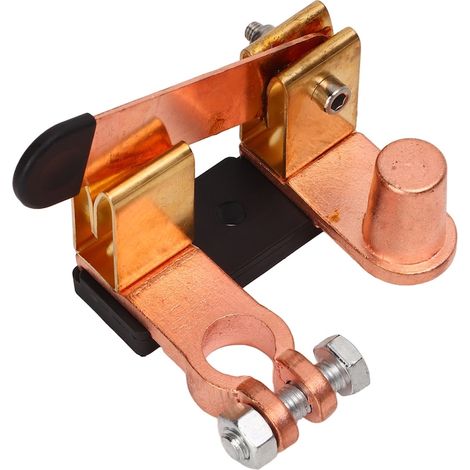 Coupe-batterie en laiton 250 A pour véhicule et bateau, interrupteur de déconnexion 12-24 V, protection électrique, robuste (1/5)