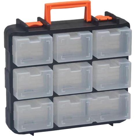 Boîte de Rangement pour Petites Pièces Détachable avec Poignée Rangement Coffret à Outils Transparent pour Quincaillerie Pour Perles Clous Vis Boulons Bijoux Pièces de Puzzle Bureau Garage (1/5)