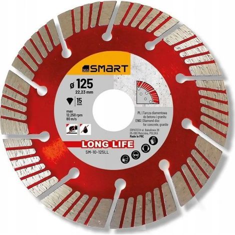 Disco de corte diamantado smart long life 125mm durabilidad alta (1/2)