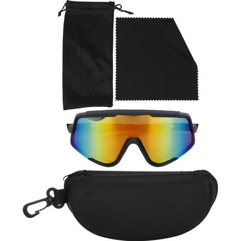 Ortviai Lunettes de vélo extérieures anti-vent avec lentilles HD rouges et cadre noir - modèle 9163 – Lunettes de protection (1/5)