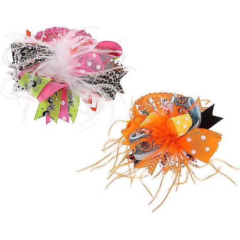 Lot de 2 serre-têtes à nœud pour décorations d'Halloween