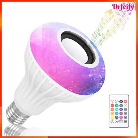 Ampoule Musicale - E26 12 W - RGBW + Blanc - Haut-Parleur Bluetooth - Télécommande Incluse (1/4)