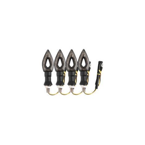 Convient aux clignotants universels de moto, lot de 4, 12 ampoules LED, couleur ambre, étanches. (1/2)