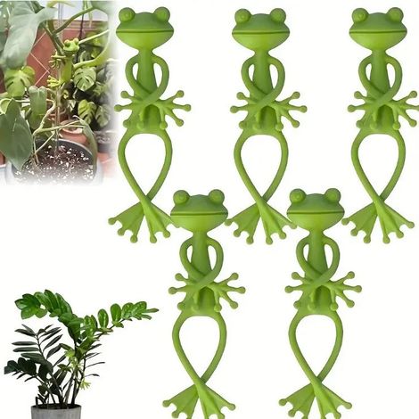 10 supports pour pots de fleurs verts mignons et stables avec Hh (1/5)