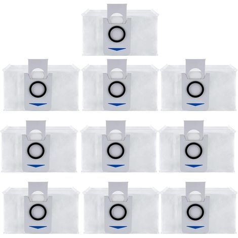 Sacs d'aspirateur jetables pour ECOVACS DEEBOT X1 OMNI DEEBOT T10 T20 Omni Robot aspirateur accessoires de remplacement paquet de 10 (1/4)