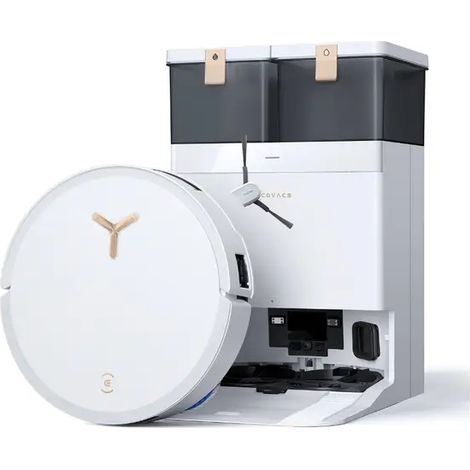Ecovacs DEEBOT T50 MAX PRO OMNI Aspirateur robot laveur avec station de vidage automatique - Blanc (1/4)
