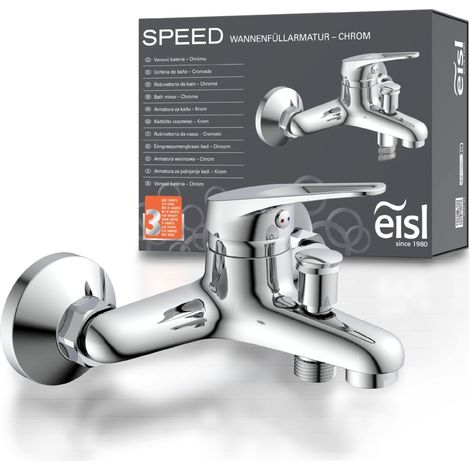 EISL Speed, Rubinetto Vasca da Bagno, Miscelatore Vasca da Bagno, Cromato, Bronzo, Argento (1/4)