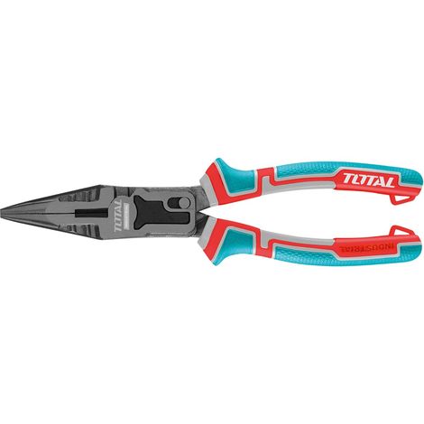 Pince plate renforcée - 215 mm - Convient pour tenir, plier et couper - Poignée ergonomique antidérapante - Construction en chrome vanadium - Solide et durable (1/5)