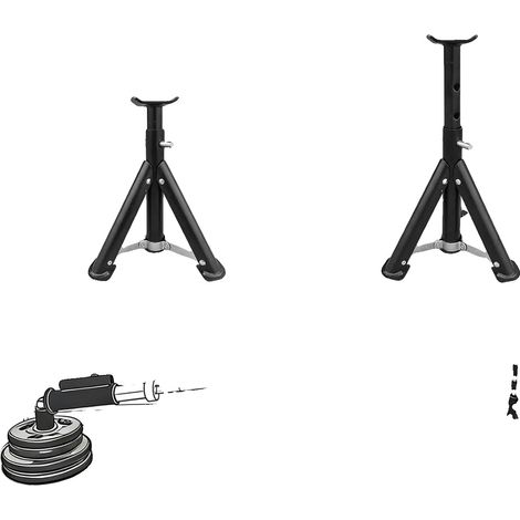 Supporto per bilanciere, altezza regolabile da 28 cm a 37 cm, supporta 363 kg, robusto telaio in acciaio, design compatto, utilizzo multifunzionale. (1/5)