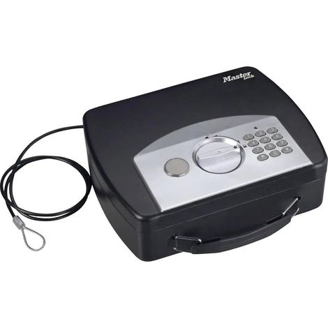 [GEBRAUCHT] B-Ware Master Lock P40020 Dokumentenkassette Geldkassette Stahl Schwarz 2,17 Liter