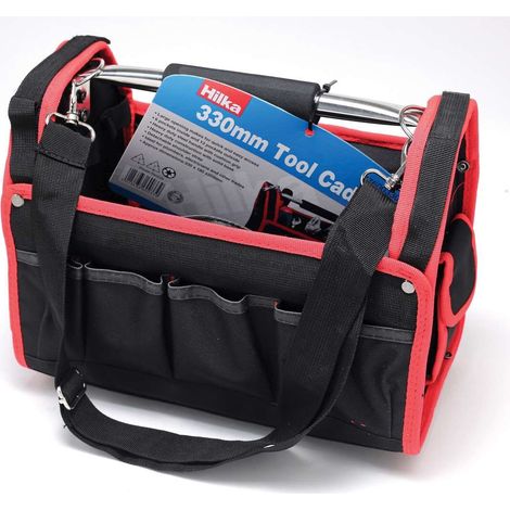 HILKA TOOL BAG 13"" 330MM BOX CHEST BAG STORAGE TOTE CADDY HOLDALL CASE 77600330 (1/3)