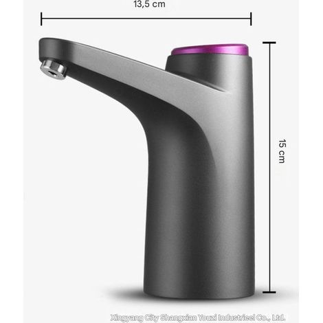 Elektrischer Wasserspender mit Flaschenpumpe – USB-aufladbar – 5 Gallonen (ca. 19 Liter) – inklusive Schlauch (1/4)