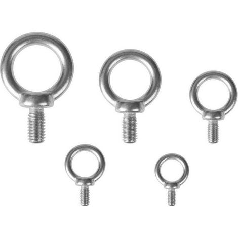 Edelstahl Ringbolzen V4A Augenbolzen Ringschraube Schraube Öse M6 M8 M10 M12 M16 (1/2)
