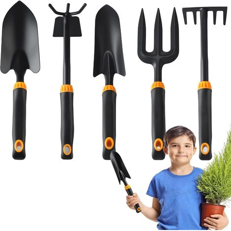 Conjunto De 5 Pás De Jardinagem Para Plantio E Cultivo, Conjunto De Ferramentas Para Hortaliças (1/5)