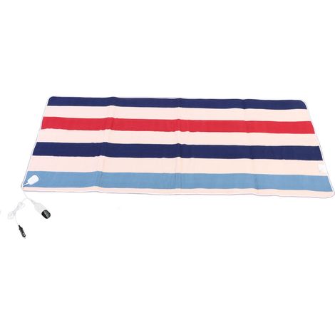 Ortviai Couverture chauffante 12 V pour voiture – Flanelle douce, 9 niveaux de chaleur, minuterie 2/8/12 h, 150 x 120 cm (1/5)