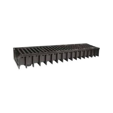CANAL EN PP AVEC GRILLES EN FONTE B125 Dimensions : 100X100 - 1000 mm