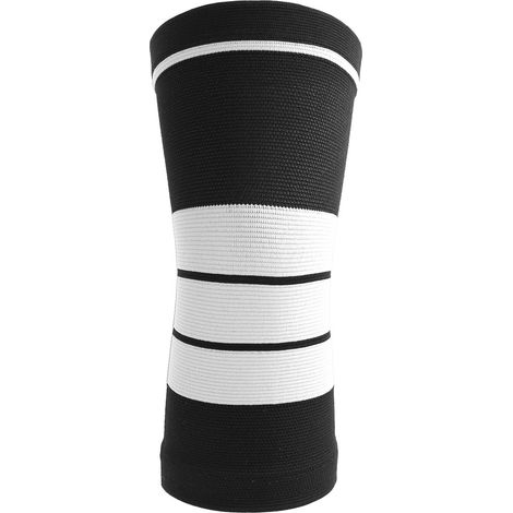 Genouillère De Sport - Support Élastique Respirant - Pour Course Cyclisme Fitness - Taille L Gris Et Noir (1/5)