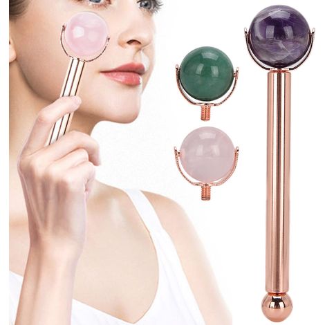 Rouleau de Massage Facial Anti-Âge pour Peau Ferme et Lisse (1/5)