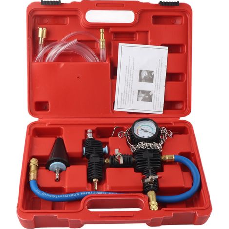 Kit di attrezzi per spurgo e ricarica del liquido di raffreddamento del radiatore dell'auto, per il cambio dell'antigelo ad acqua. (1/2)