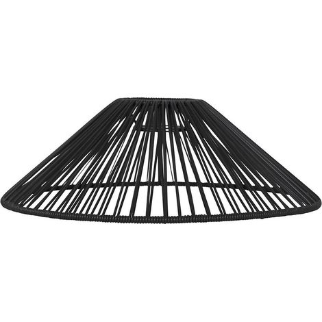 Star Trading Abat-jour Vide, rotin, noir, E27, extérieur,  38 cm