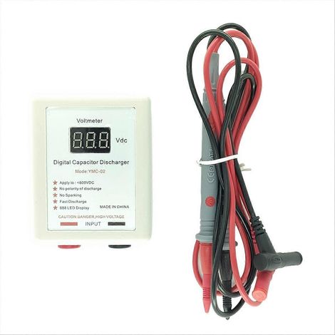 Déchargeur numérique 800V pour condensateurs haute tension, outil de décharge rapide et sécurisé (1/5)