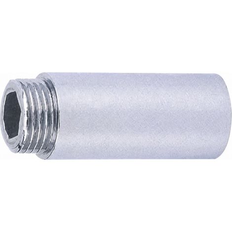 Verchromte Verlängerung 10 cm männlich, weiblich 20 x 27 (pro Stück)