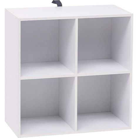 WOLTU Libreria Scaffale Bianca Mensola di Legno da Esposizione per Casa Ufficio 60 cm (1/6)