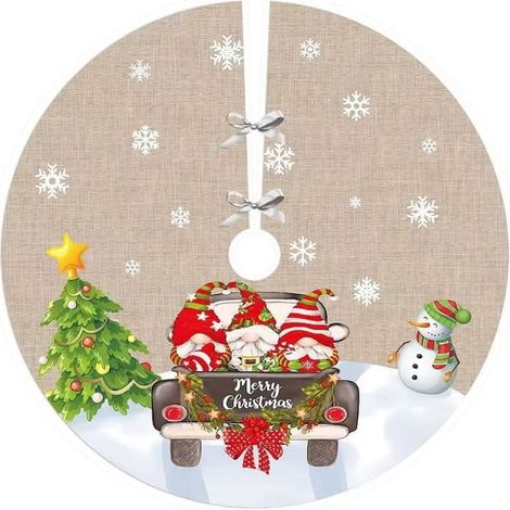 Weihnachtsbaumrock – LKW – 90 cm – Extra weicher Stoff – Weihnachtsdekoration – Langlebig