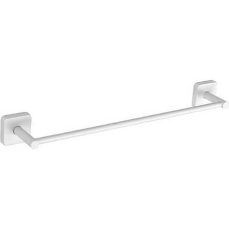 Portasalviette a barra 60cm in acciaio inox finitura bianca opaca CLODE-B kamalu
