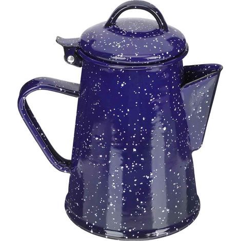 Bouilloire Émaillée avec Poignée Ergonomique Design Rétro. Idéale pour Café et Thé. Facile à Remplir et à Nettoyer. Parfaite à la Maison ou au Bureau (1/5)