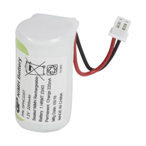 Batterie 1.2V 2Ah NiMh pour BAES ambiance URAPROOF 117429 (111905)