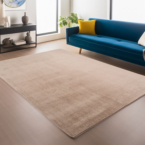 Tapis Plush Joy - 240 cm x 340 cm - Beige - Ultra Doux et Antidérapant - Confort Exceptionnel (1/5)