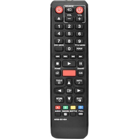 Télécommande Remplacement Pour Lecteur DVD Blu Ray - ABS - 17,5 x 4 x 1,5 cm - Compatible Modèles Samsung BD-EM57 BD-E5900 BD-ES6000 - 1 Pièce (1/4)