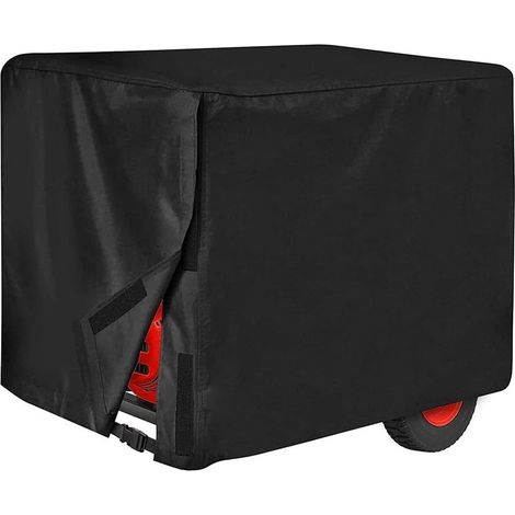 Generator Abdeckung wasserdicht schwarz 66x51x51cm, universal Schutzhaube für Stromerzeuger