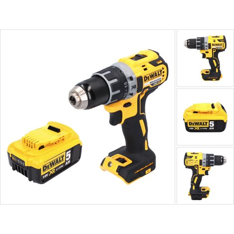 Perceuse-visseuse sans fil DeWalt DCD 791 N 18 V 70 Nm Brushless + 1 batterie 5,0 Ah - sans chargeur