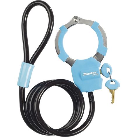 MASTER LOCK Kabelschloss STREET CUFF 8275EURDPROBLU mit Schlaufe, blau