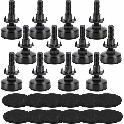 3/8"-16 Verstellbare Füße zum Nivellieren, Höhenverstellbare Füße, Höhenverstellbare Füße für Möbel 12-LIAIKI
