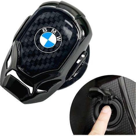 Cubierta para botón de arranque del coche, cubierta metálica resistente a los arañazos para botón de parada del coche (1/5)