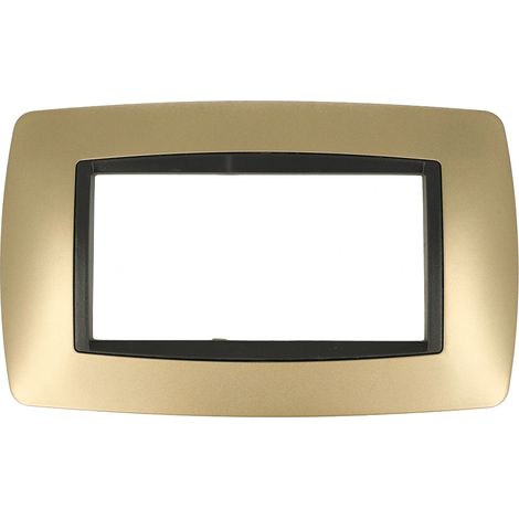 Placca Bombè Oro 504 4M Moduli Compatibile Living International (1/3)