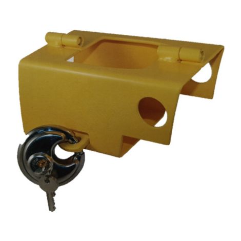 Maxter – Antivol universel pour remorque – Cadenas sécurisé inclus – Acier robuste – Installation rapide – Dimensions compactes 200x100x90mm
