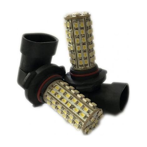 Coppia 2 Lampade Led HB3 9005 HB4 9006 Con 80 Smd 3014 Bianco Freddo 12V 2W Per Fendinebbia