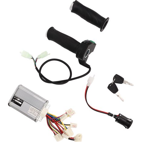 Contrôleur à balais 48V 1000W avec accélérateur variable à 4 vitesses et verrouillage électrique des portes, adapté aux scooters et vélos électriques. (1/5)