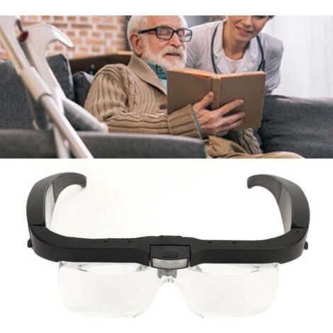 Head-Mounted Magnifiers with 5 Lens, 3 LED Lights, 2 Adjustable Speeds Headband Magnifier 3.7V,DUBUNS (1/4)